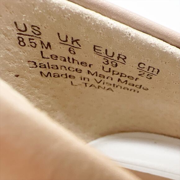 NEW! Franko Sarto Tana Leather Half d'Orsay Heel Women's Size 8.5 - Tan/Sand - Picture 8 of 8